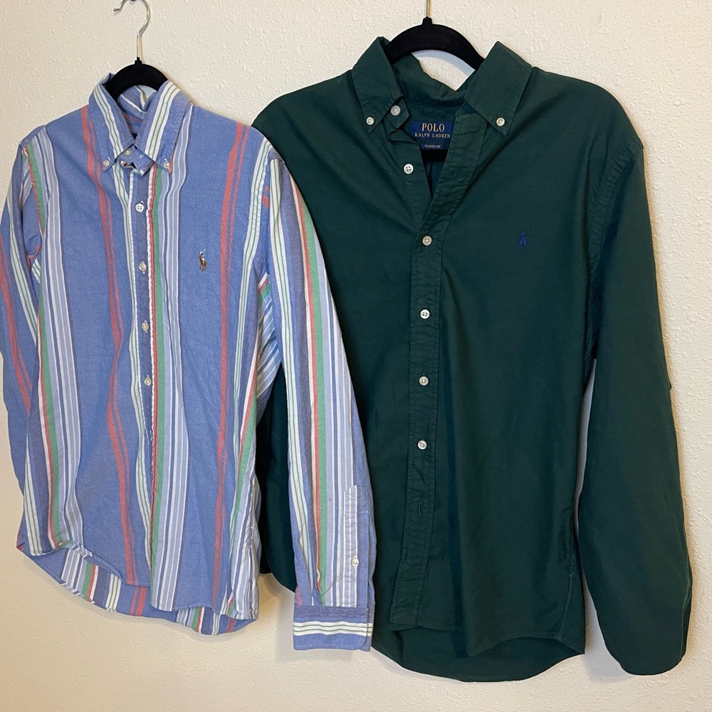 Polo by Ralph Lauren Green Men's Shirt